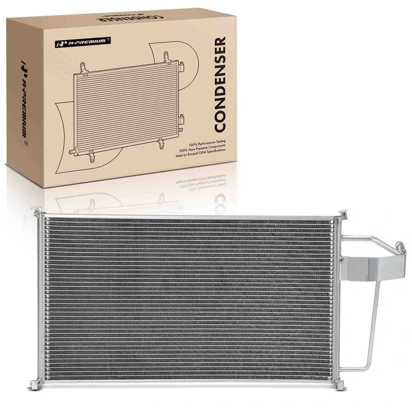 AC Condenser with Bracket for Buick Reatta Riviera Cadillac Eldorado Oldsmobile