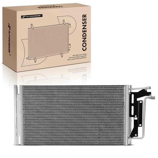 AC Condenser with Bracket for Chevrolet G10 G20 G30 GMC G1500 G2500 G3500 P3500