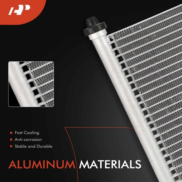 AC Condenser with Bracket & Factory Installed Air Conditioning for Mazda Protege