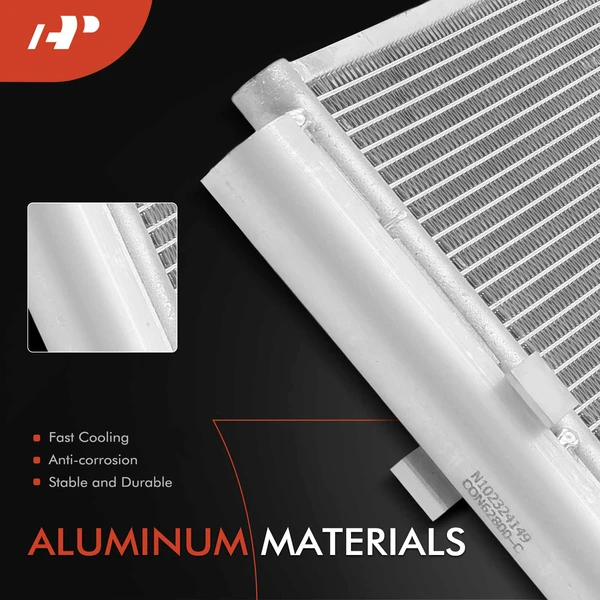 AC Condenser with Receiver Drier & Bracket for Kia Soul 2017-2019 without Turbo