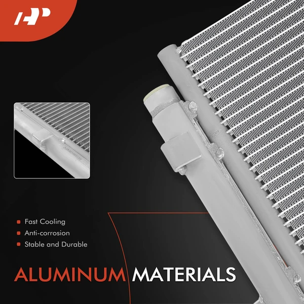 AC Condenser with Receiver Drier for Maserati Ghibli 2014-2017 V6 3.0L