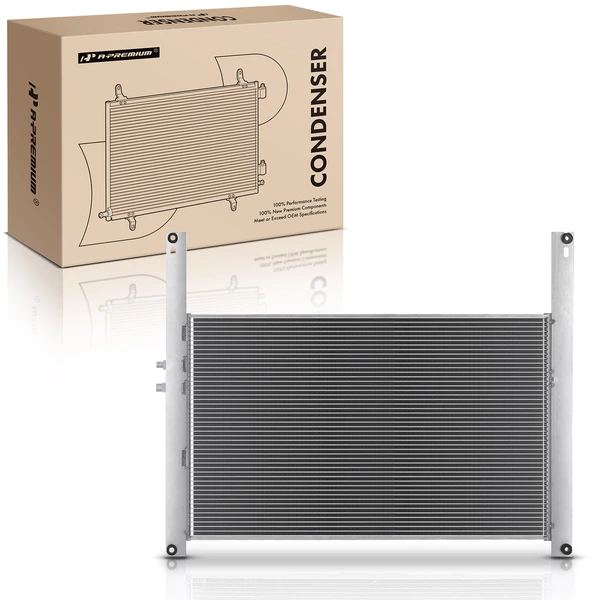 AC Condenser without Receiver Drier for 2000-2003 2007 International Harvester 9200i SBA