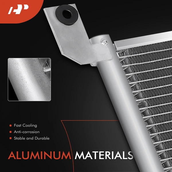 AC Condenser without Receiver Drier for Kenworth T2000 1997-2007 T800 2002