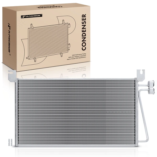 AC Condenser without Receiver Drier for 2003-2009 Chevrolet C6500 Kodiak