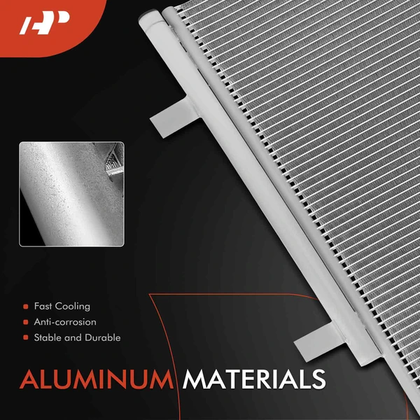 AC Condenser with Receiver Drier & Bracket for Ford F-250 F-350 Super Duty