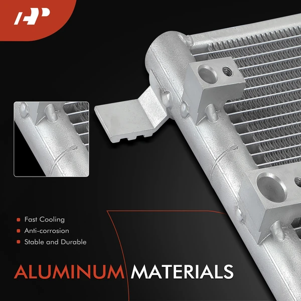 AC Condenser with Drier & Bracket for Lexus LS500h 2018-2024 V6 3.5L