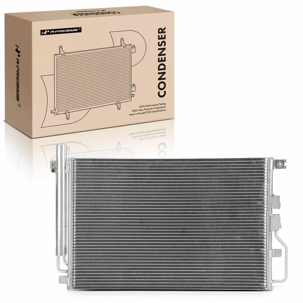 AC Condenser with Receiver Drier & Bracket for Chevy Equinox 2008-2009 Pontiac