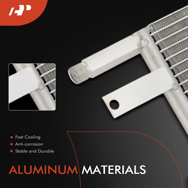 Aluminum AC Condenser with Bracket for Saab 9000 1990-1998 L4 2.3L V6 3.0L