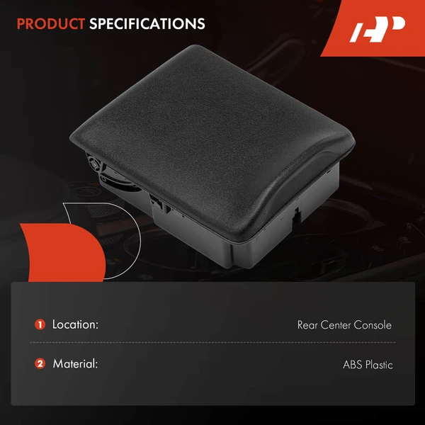 Rear Center Console Cup Holder for Subaru Forester 2003-2008 Impreza Saab 9-2X