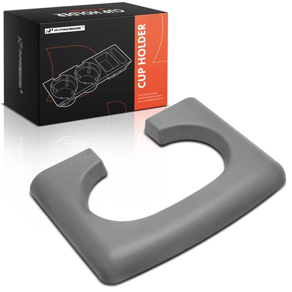 Front Center Console Gray Cup Holder Armrest Pad Cover for 2004-2014 Ford F-150