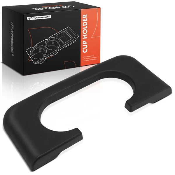 Front Console Black Cup Holder Armrest Pad for 1999-2010 Ford F-350 Super Duty