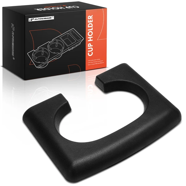 Front Center Console Black Cup Holder Armrest Pad Cover for 2004-2014 Ford F-150