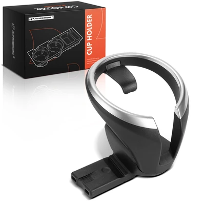 Front Center Console Black Plastic Cup Holder