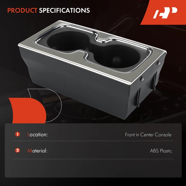 In Center Console Cup Holder Insert for Chevrolet Silverado 1500 GMC Sierra 1500
