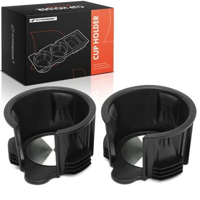 2 Pcs Front In Center Console Cup Holder Insert