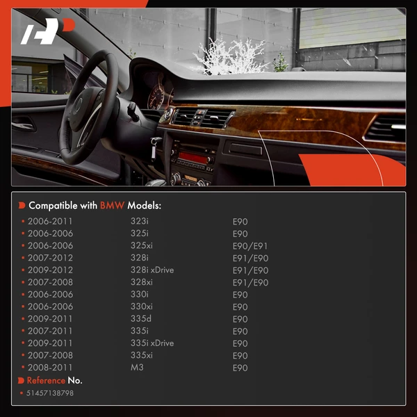 A-Premium APCPH107 Cup Holder Trim Surround Panel Front Side