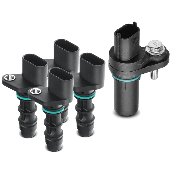 4 Pcs Camshaft & 1 Pc Crankshaft Position Sensor for Buick Allure 2005 V6 3.6L DOHC