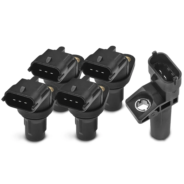 4 Pcs Camshaft & 1 Pc Crankshaft Position Sensor for Mercedes-Benz C250 E350 G65 AMG