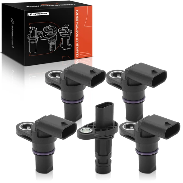 5 Pcs Camshaft & Crankshaft Position Sensor for 2017 Audi R8