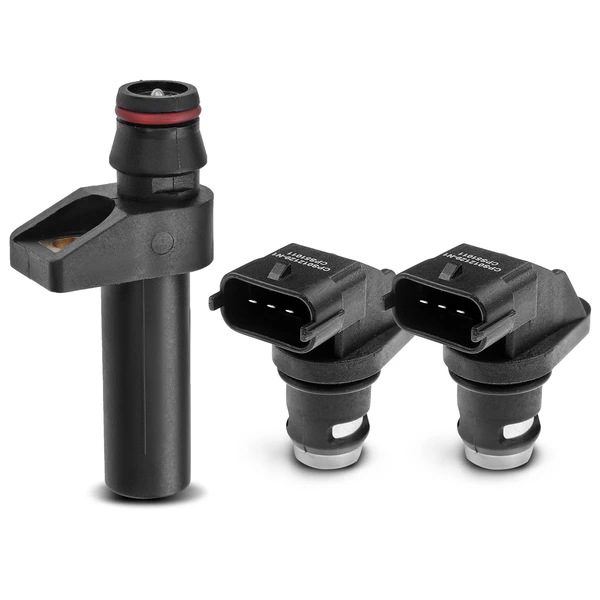 2 Pcs Camshaft & 1 Pc Crankshaft Position Sensor for Mercedes-Benz W220 S500 V8 5.0L