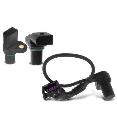2 Pcs Camshaft & 1 Pc Crankshaft Position Sensor