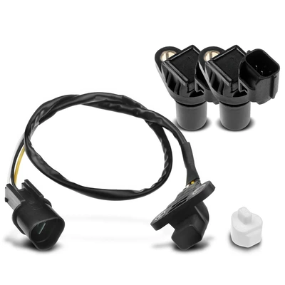2 Pcs Camshaft & 1 Pc Crankshaft Position Sensor
