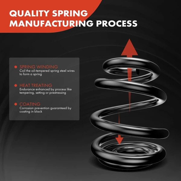 2 Pcs Rear Coil Springs for Oldsmobile Cutlass F85 1968-1969 Pontiac LeMans GTO