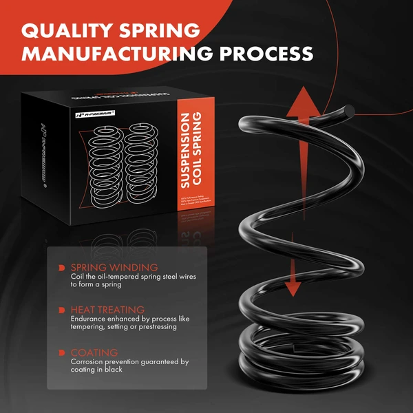 2 Pcs Rear Suspension Coil Springs for Ford Expedition 97-02 Lincoln Navigator 4WD