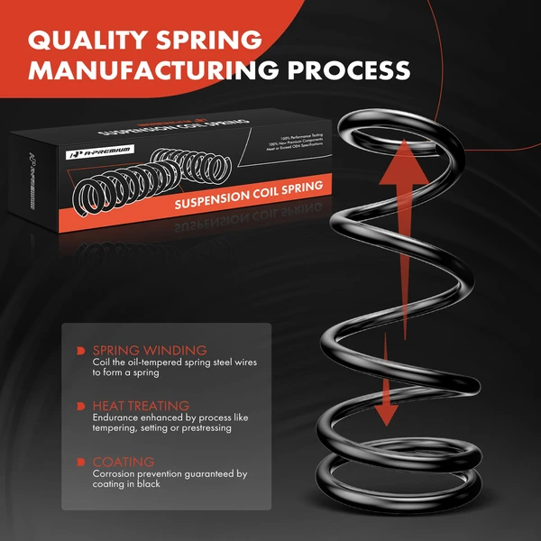 2 Pcs Front Suspension Coil Springs for Chevy Malibu 2004-2012 Pontiac G6 Saturn