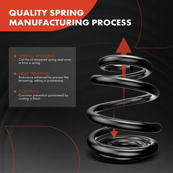 2 Pcs Front Coil Springs for Dodge Journey 2011-2019 2.4L 3.6L