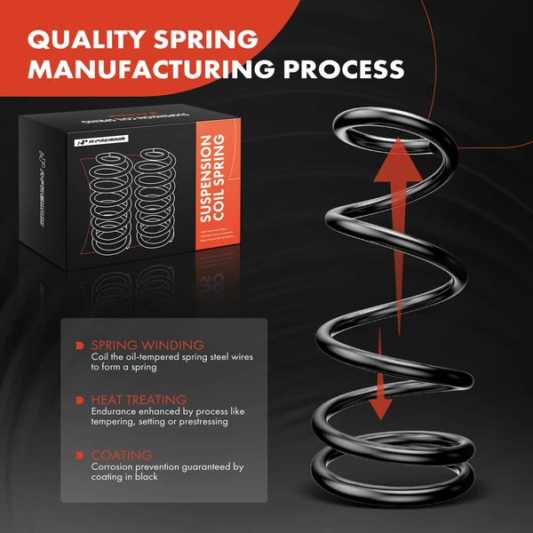 2 Pcs Rear Suspension Coil Springs for Ford Escort Mazda Protege Mercury Mercury