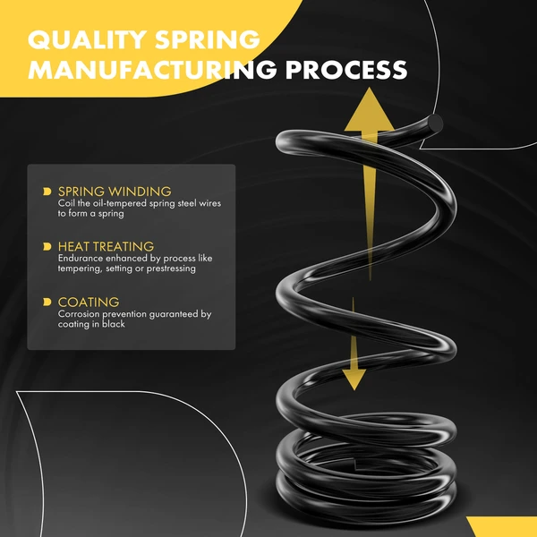 2 Pcs Front Suspension Coil Springs for Volkswagen Touareg 2004-2010