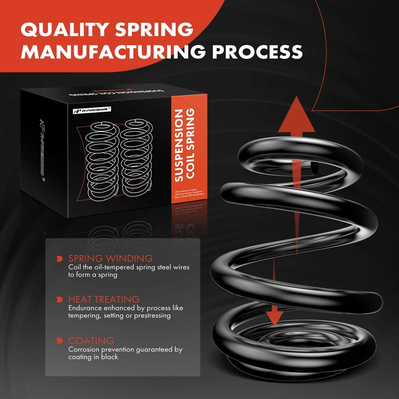 2 Pcs Rear Suspension Coil Springs for BMW E30 318i 91-93 325i 87-93 Convertible