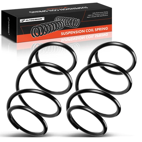 2 Pcs Front Suspension Coil Springs for 2001-2004 BMW 325xi