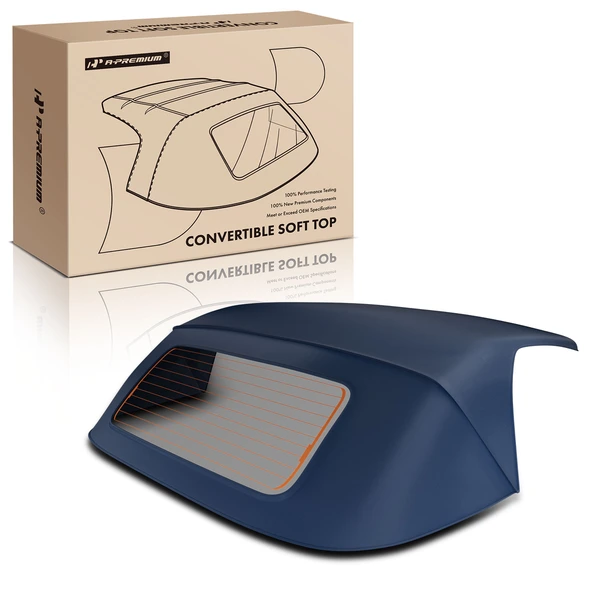 Blue Convertible Soft Top with Defroster Glass Window for 2008-2013 Audi TT