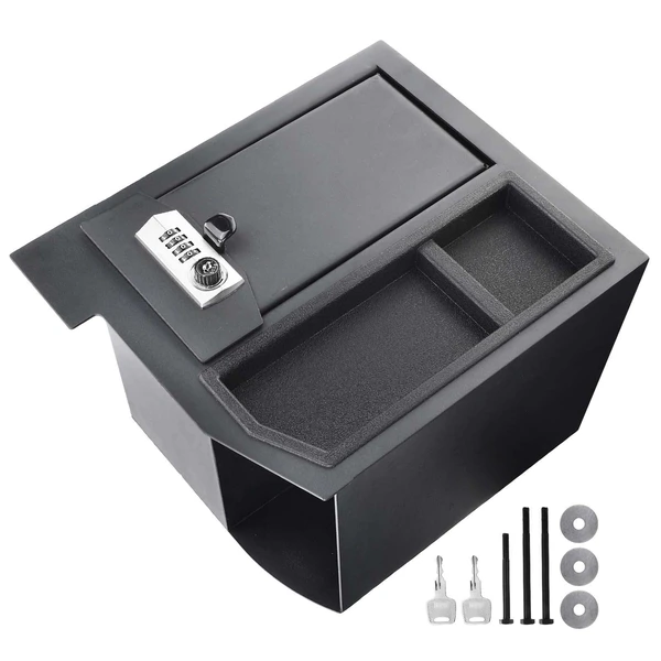 A-Premium APCSB011 2008-2013 Toyota Sequoia Center Console Safe Box