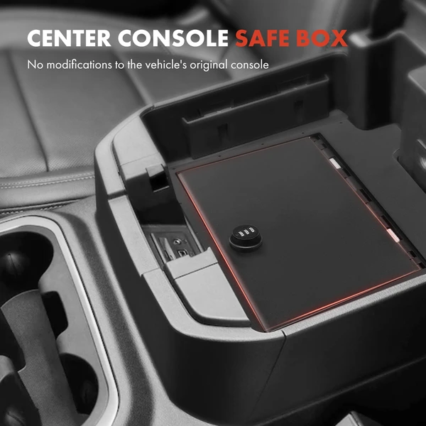 Center Console Safe Box for Toyota 4Runner 2014-2021 V6 4.0L SUV 4-Door