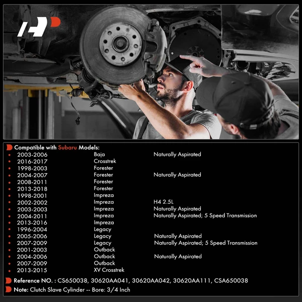 Clutch Slave Cylinder for Subaru Impreza Forester Crosstrek Legacy Outback Baja