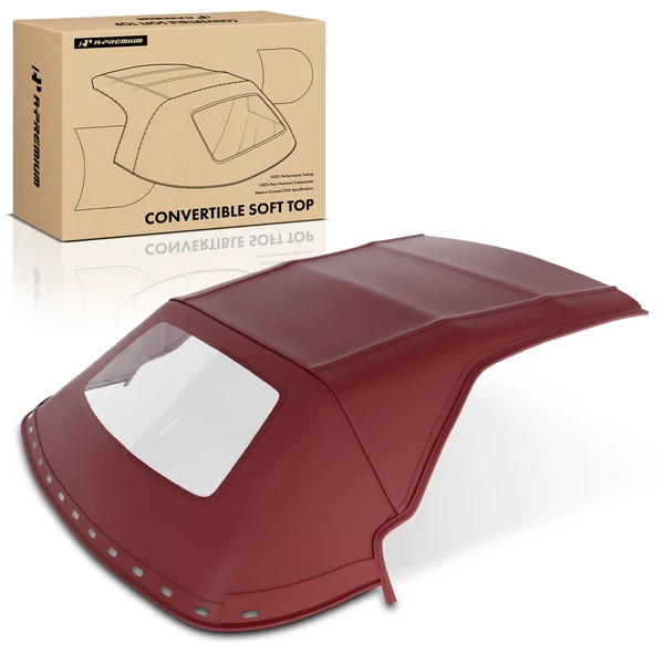 Bordeaux Convertible Soft Top with Plastic Window for Ford Mustang 1994-2004 2-Door