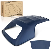 Blue Convertible Soft Top with Plastic Window