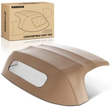 Brown Convertible Soft Top with Rear Window Glass for 2003-2009 Nissan 350Z