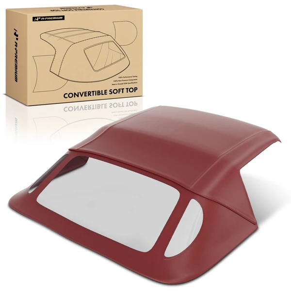 Bordeaux Convertible Soft Top with Plastic Window for Mercedes-Benz A129 SL320