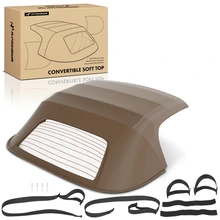 Tan Convertible Soft Top with Glass Window for 2000-2009 Honda S2000