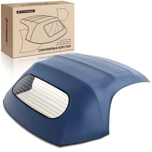 Blue Convertible Soft Top with Glass Window for Porsche Boxster 2005-2012 2-Door