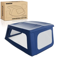 Blue Convertible Soft Top with Plastic Window for 1998-2002 Isuzu Rodeo