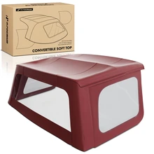 Bordeaux Convertible Soft Top with Plastic Window for 1998-2002 Isuzu Rodeo