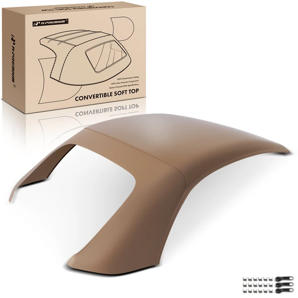 Tan Convertible Soft Top without Glass Window for Mercedes-Benz W209 CLK320 CLK350