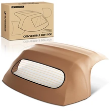 Brown Convertible Soft Top with Plastic Window for 2000-2006 Porsche Boxster