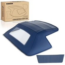 Blue Convertible Soft Top with Plastic Window for 1986-1993 Chevrolet Corvette