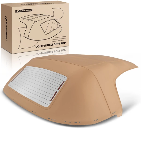 Tan Convertible Soft Top with Glass Window for 1990-1997 1999-2005 Mazda Miata